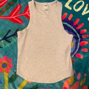 PINK Victoria's Secret Light Gray Active Tank Top